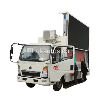 HOWO P4 P6 LED Digial Mobile Stage Billboard Advertising Truck